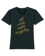 Optimism incurabil Tricou mânecă scurtă guler V Bărbat Presenter