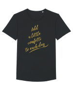 Optimism incurabil Tricou mânecă scurtă guler larg Bărbat Skater