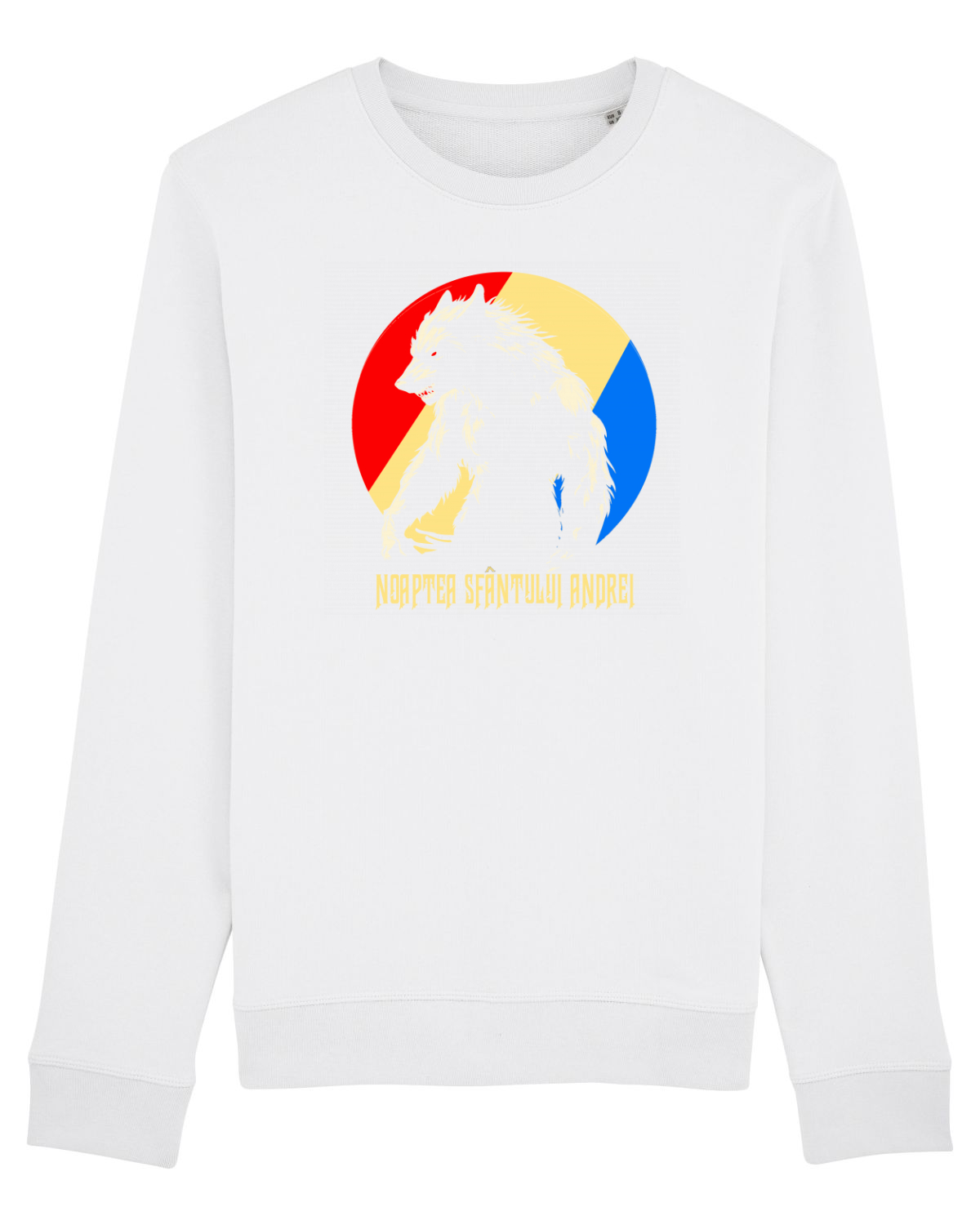 Bluză mânecă lungă Unisex Rise White