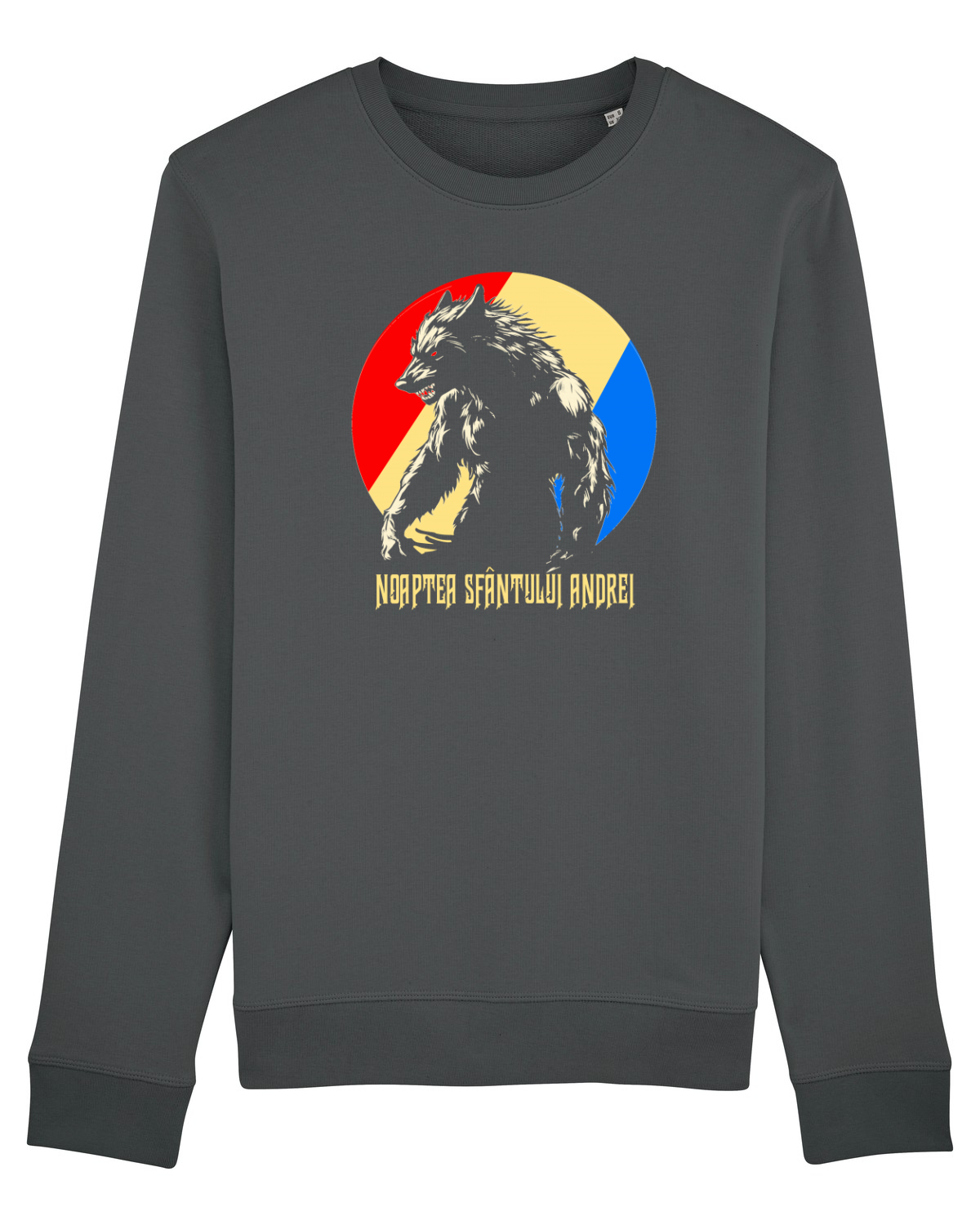 Bluză mânecă lungă Unisex Rise Anthracite
