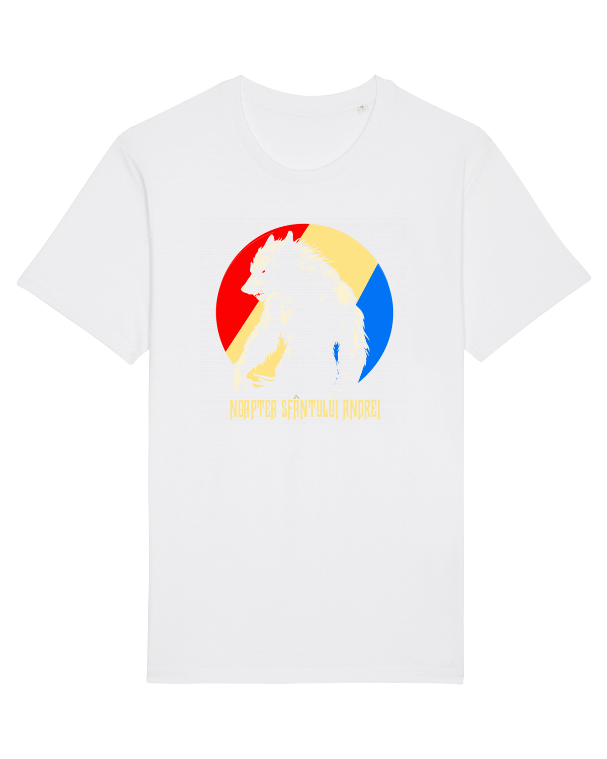 Tricou mânecă scurtă Unisex Rocker White