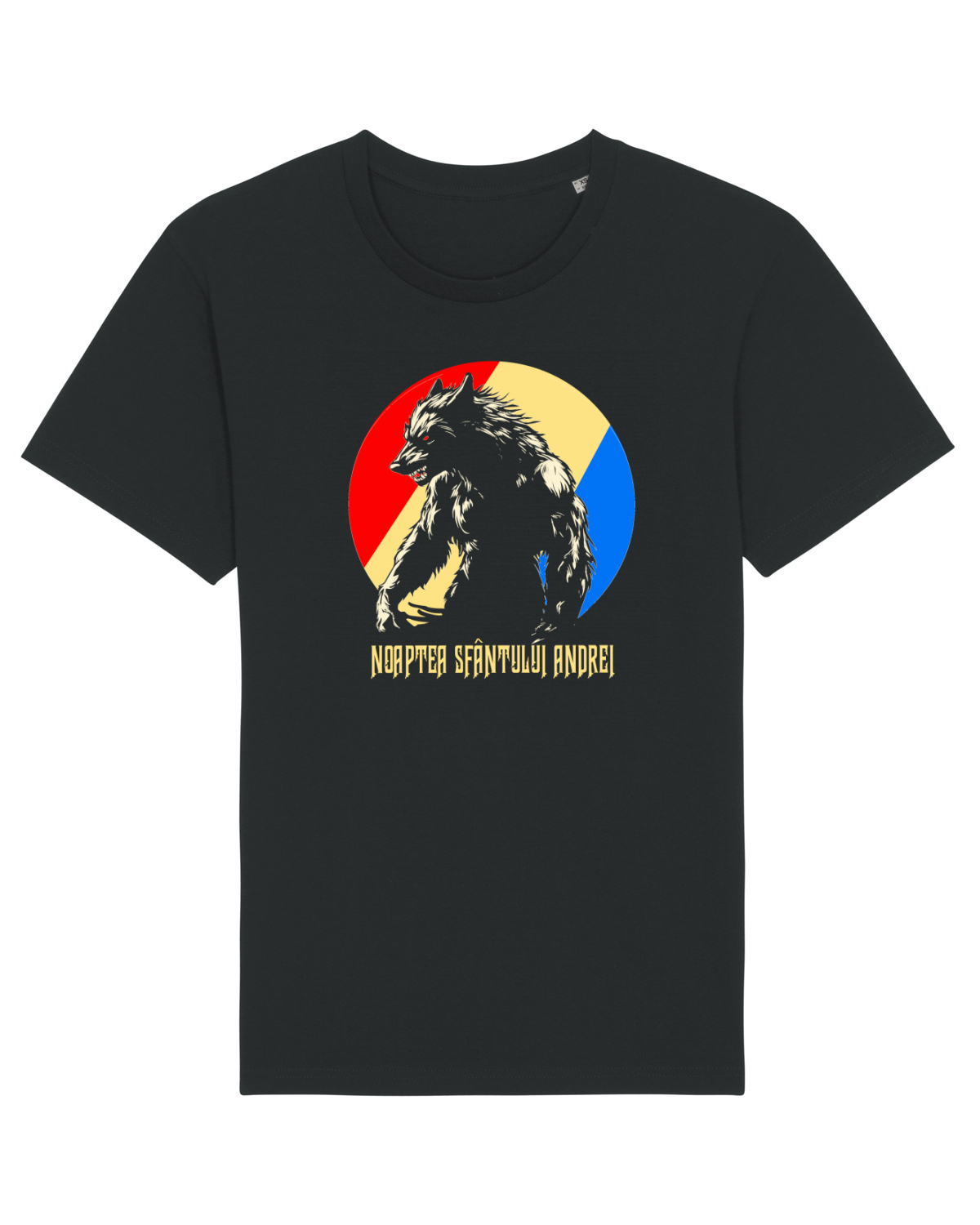 Tricou mânecă scurtă Unisex Rocker Black
