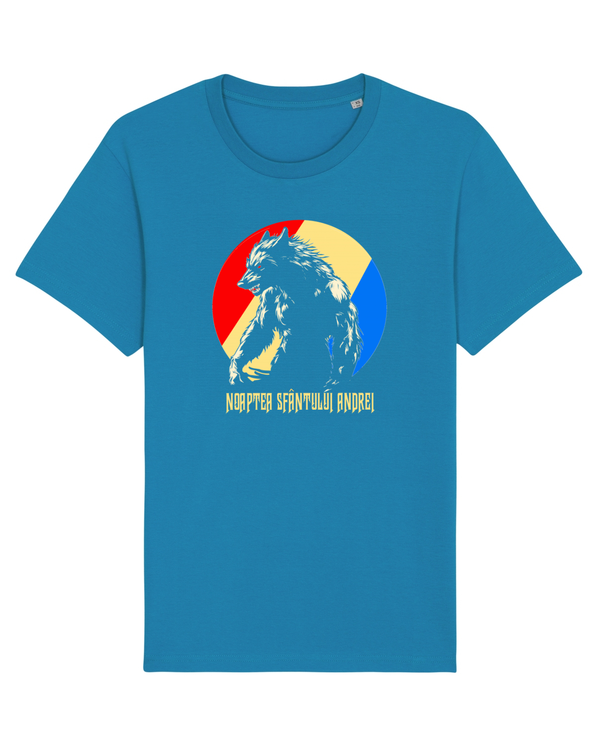 Tricou mânecă scurtă Unisex Rocker Azur