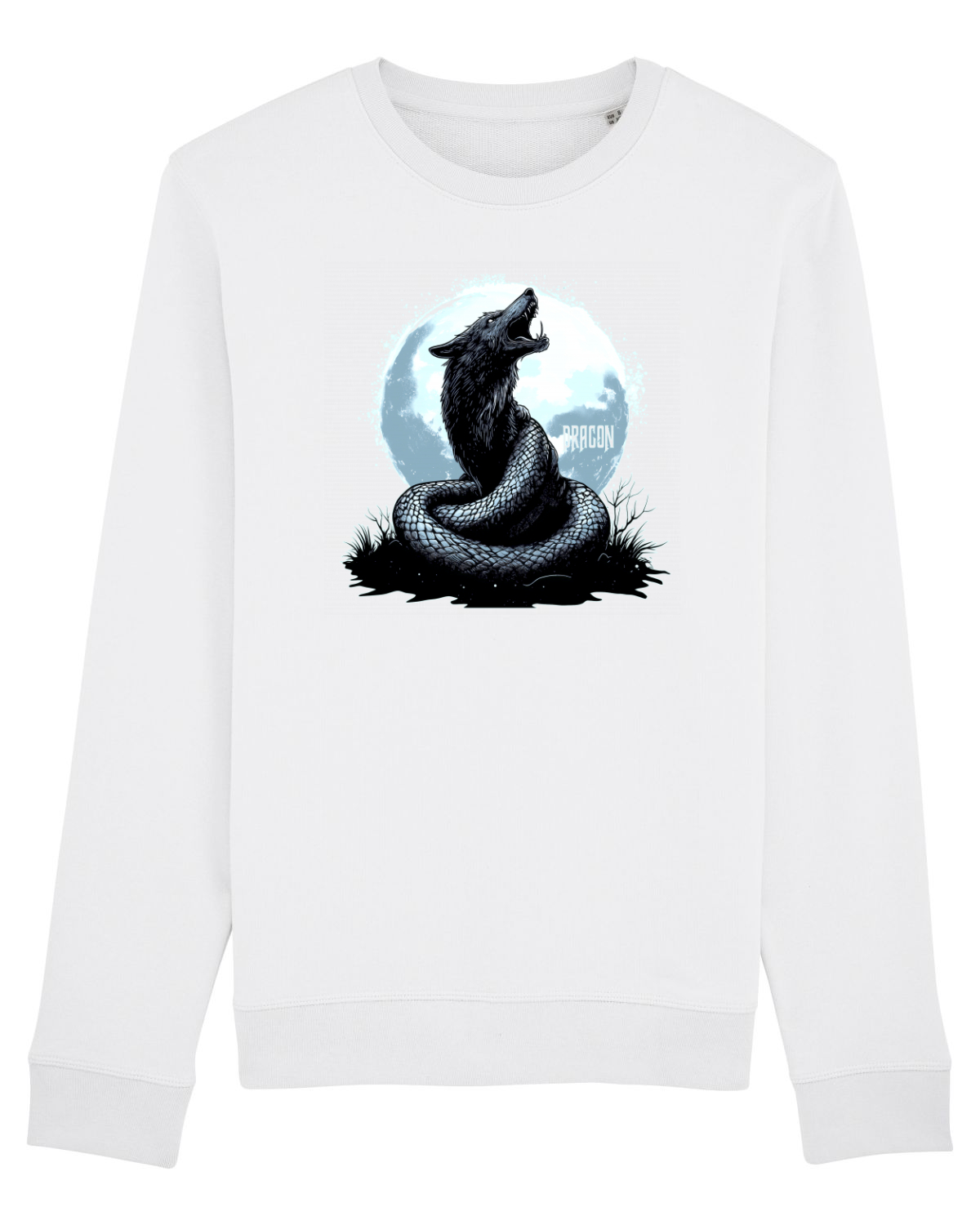 Bluză mânecă lungă Unisex Rise White