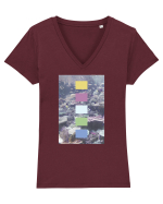 Coral Reef Tricou mânecă scurtă guler V Damă Evoker