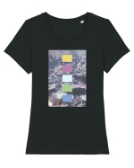 Coral Reef Tricou mânecă scurtă guler larg fitted Damă Expresser