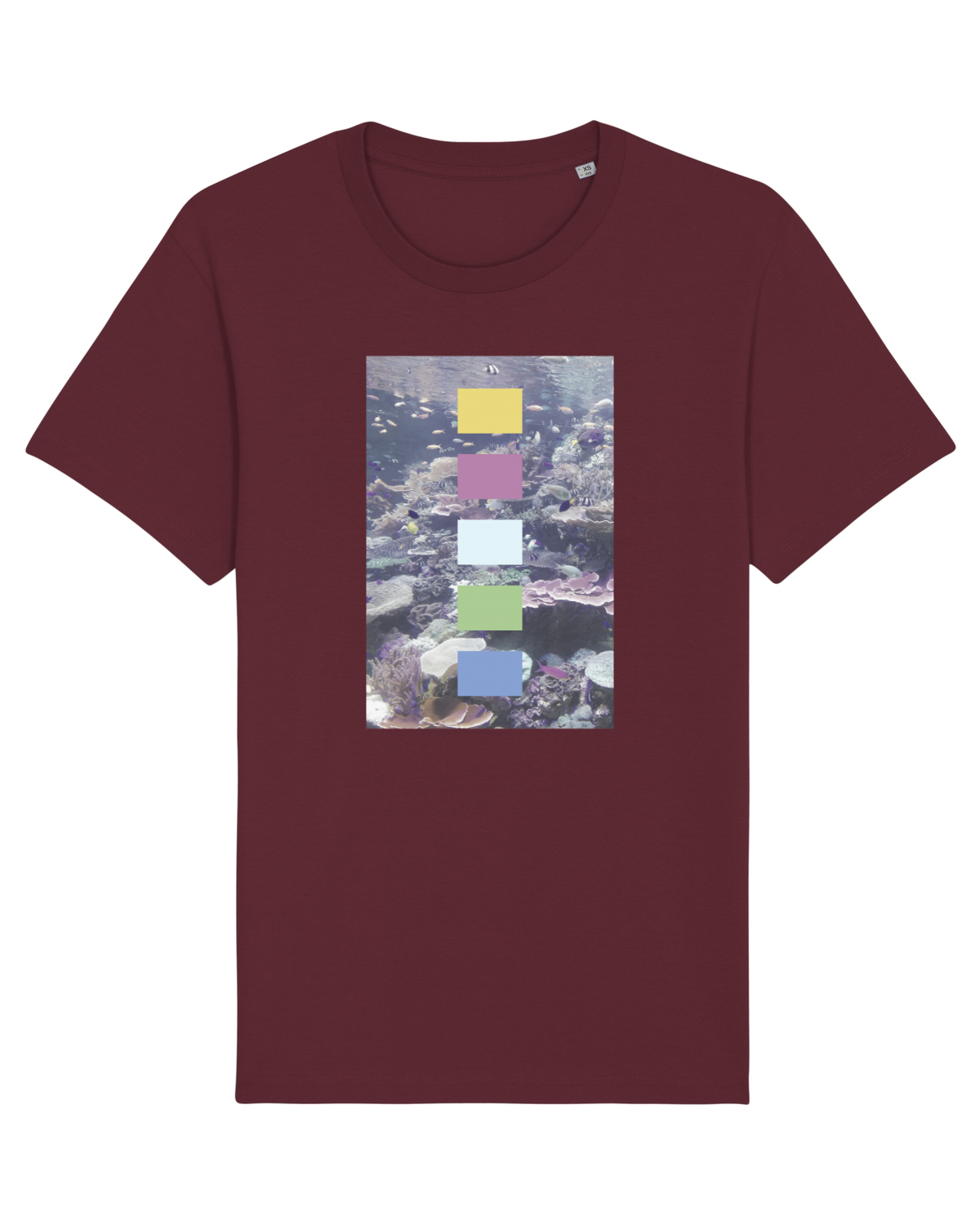 Tricou mânecă scurtă Unisex Rocker Burgundy