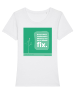 Nu ești slab(ă) Tricou mânecă scurtă guler larg fitted Damă Expresser
