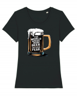 More Beer less Fear Tricou mânecă scurtă guler larg fitted Damă Expresser