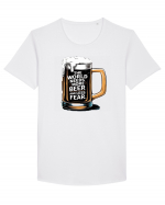 More Beer less Fear Tricou mânecă scurtă guler larg Bărbat Skater