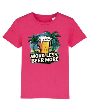 Less work Beer more Tricou mânecă scurtă  Copii Mini Creator