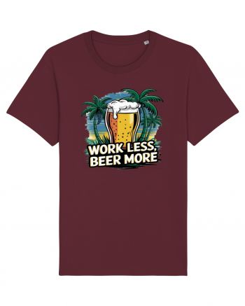 Less work Beer more Tricou mânecă scurtă Unisex Rocker