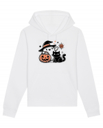 Halloween ghost and black cat Hanorac Unisex Drummer