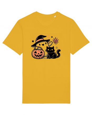 Halloween ghost and black cat Spectra Yellow