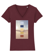 Desert Life Tricou mânecă scurtă guler V Damă Evoker