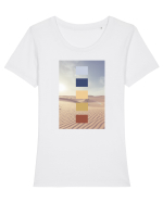 Desert Life Tricou mânecă scurtă guler larg fitted Damă Expresser