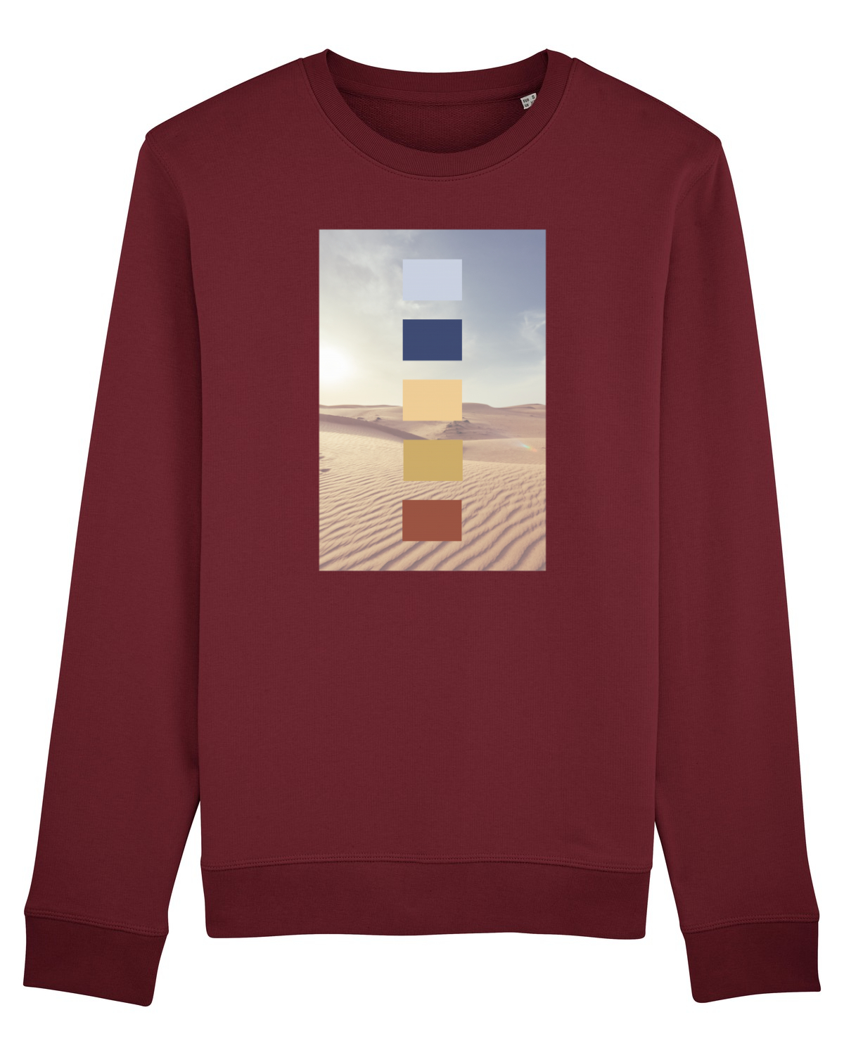 Bluză mânecă lungă Unisex Rise Burgundy