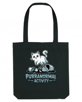 Purranormal Activity Cat Ghost Halloween Scary Black