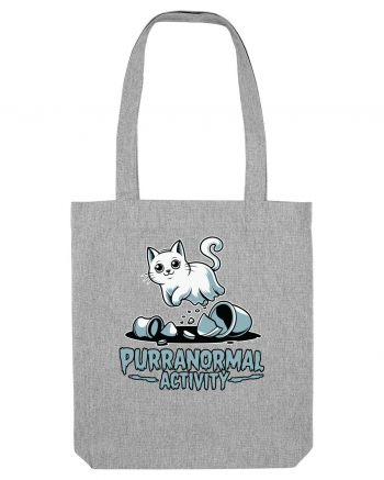 Purranormal Activity Cat Ghost Halloween Scary Heather Grey