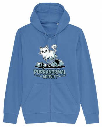 Purranormal Activity Cat Ghost Halloween Scary Bright Blue