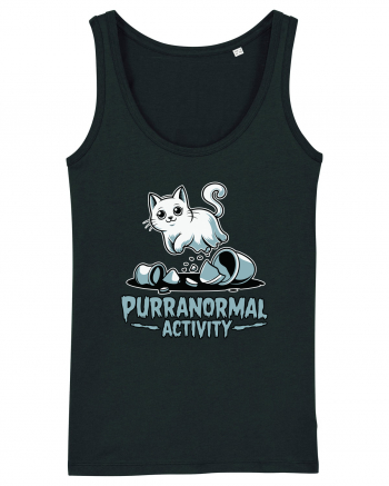 Purranormal Activity Cat Ghost Halloween Scary Black