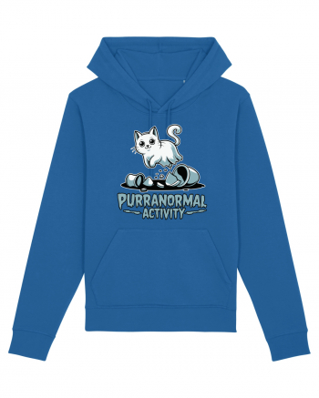 Purranormal Activity Cat Ghost Halloween Scary Royal Blue