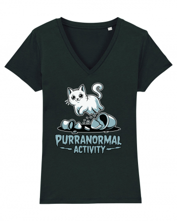 Purranormal Activity Cat Ghost Halloween Scary Black