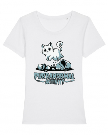 Purranormal Activity Cat Ghost Halloween Scary White