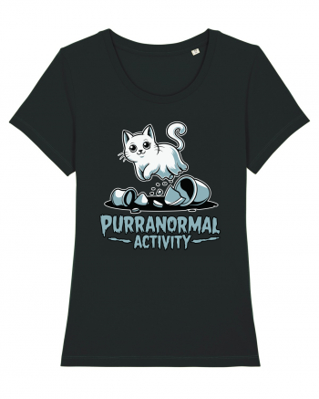 Purranormal Activity Cat Ghost Halloween Scary Black