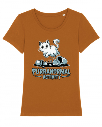 Purranormal Activity Cat Ghost Halloween Scary Roasted Orange