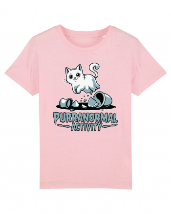 Purranormal Activity Cat Ghost Halloween Scary Cotton Pink