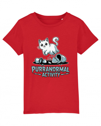 Purranormal Activity Cat Ghost Halloween Scary Red