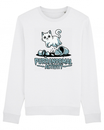 Purranormal Activity Cat Ghost Halloween Scary White