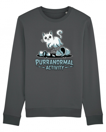 Purranormal Activity Cat Ghost Halloween Scary Anthracite