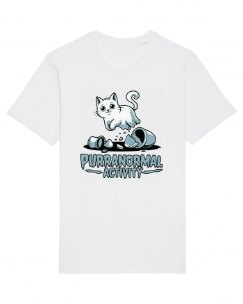 Purranormal Activity Cat Ghost Halloween Scary White