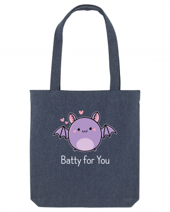 Batty For You Halloween Bat Midnight Blue