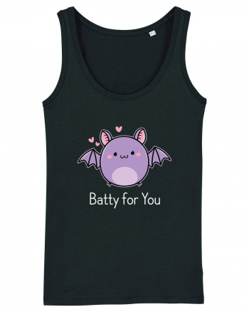 Batty For You Halloween Bat Black