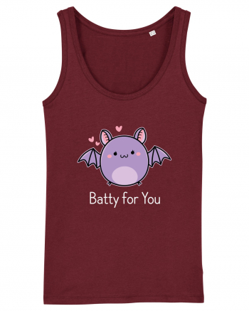 Batty For You Halloween Bat Burgundy