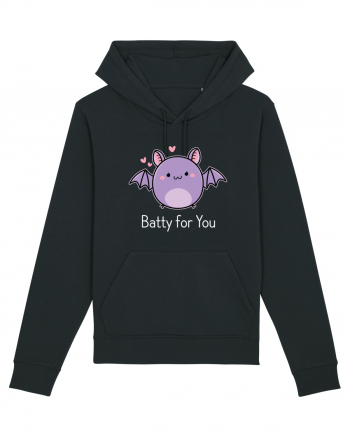 Batty For You Halloween Bat Black