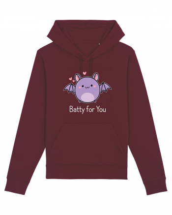 Batty For You Halloween Bat Burgundy