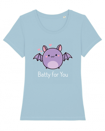 Batty For You Halloween Bat Sky Blue