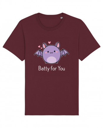 Batty For You Halloween Bat Burgundy