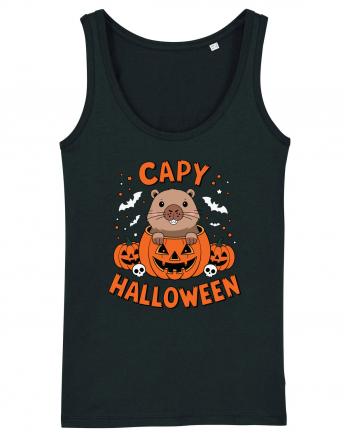 Capy Halloween Capybara Funny Black