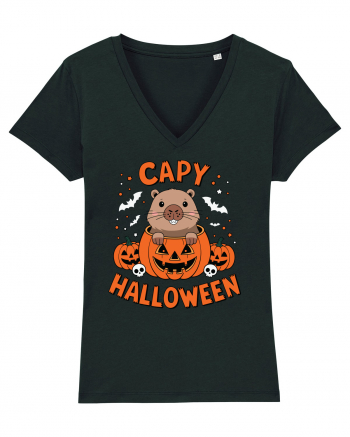 Capy Halloween Capybara Funny Black