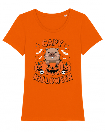 Capy Halloween Capybara Funny Bright Orange