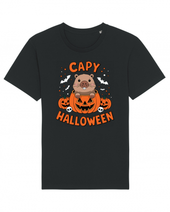 Capy Halloween Capybara Funny Tricou mânecă scurtă Unisex Rocker