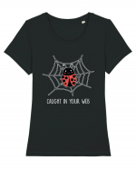 Caught In Your Web Funny Tricou mânecă scurtă guler larg fitted Damă Expresser