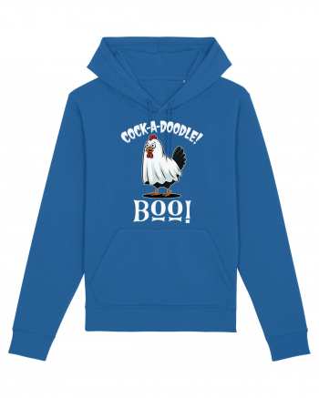 Cock A Doodle Boo | Funny Halloween Ghost Chicken Royal Blue