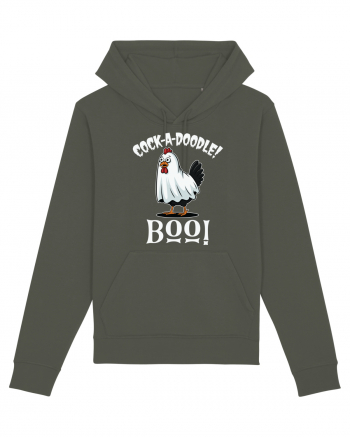 Cock A Doodle Boo | Funny Halloween Ghost Chicken Khaki