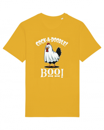 Cock A Doodle Boo | Funny Halloween Ghost Chicken Spectra Yellow